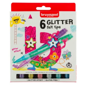 Bruynzeel • Glitter tusjpennsett for barn