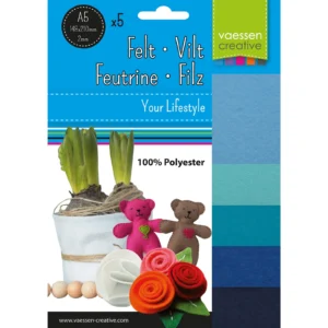 Vaessen Creative • Filtpakke 2mm A5 5 stk