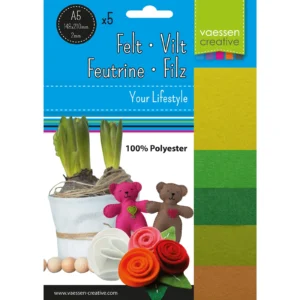 Vaessen Creative • Filtpakke 2mm A5 5 stk