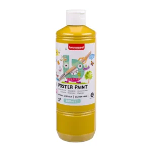 Bruynzeel • Gouache Poster Paint skolemaling 500ml Oker gul