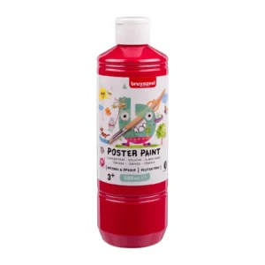 Bruynzeel • Gouache Poster Paint skolemaling 500ml Primary red