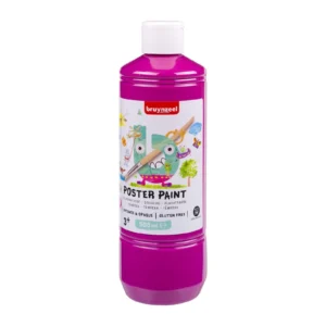 Bruynzeel • Gouache Poster Paint skolemaling 500ml Dyp rosa