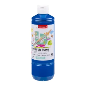 Bruynzeel • Gouache Poster Paint skolemaling 500ml Dyp blå