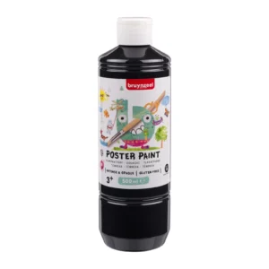 Bruynzeel • Gouache Poster Paint skolemaling 500ml Sort